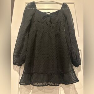 Hollister Black Long Sleeve Dress
